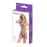 Savage Lingerie Wildcat Leopard Print Shorts packaging showing a model in eye-catching leopard pattern design.