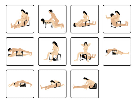 LoveBotz Bangin Bench Extreme Sex Stool interactive positions for ultimate pleasure and versatile fun.