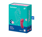 Satisfyer Sexy Secret App Controlled Panty Vibrator packaging showcasing its design and features.