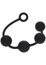 Levelz Round Silicone Anal Balls Xl 50mm Black for enhanced pleasure and stimulation.