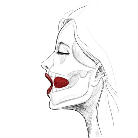 UPKO UPKO Luxury Silicone Invisible Mouth Gag with Italian Leather Straps at $74.99