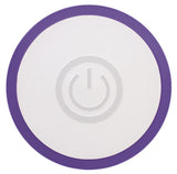 Evolved 7 Function Rechargeable Slim Vibrator Purple on-off button design for easy control and operation.