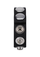 Rock Solid Silicone 5 Snap Adjustable Cock Ring Translucent with multiple snap settings for comfort and support.