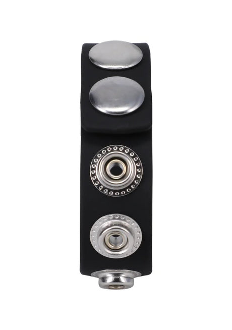 Rock Solid Silicone 5 Snap Adjustable Cock Ring Translucent with multiple snap settings for comfort and support.