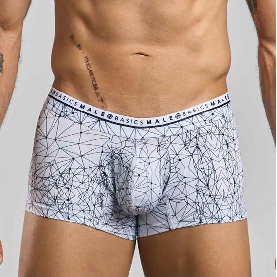 Male Basics Hipster Trunk Spider Large featuring a modern geometric design for stylish comfort.