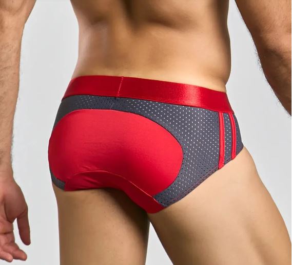 Male Basics Spot Brief Gray Medium