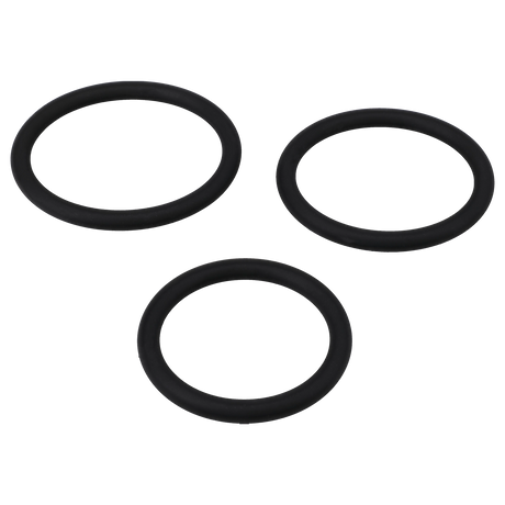 Titanmen Slim C-Ring 3 Piece Silicone Set Black featuring three sizes for customizable fit and enhanced performance.