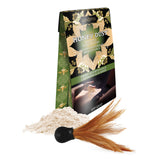 Kama Sutra Honey Dust Sweet Honeysuckle 1 Oz packaging with body powder and applicator brush.