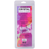Crystal Jellies Realistic Cock 7 Inches Teal product packaging featuring key features and dimensions.