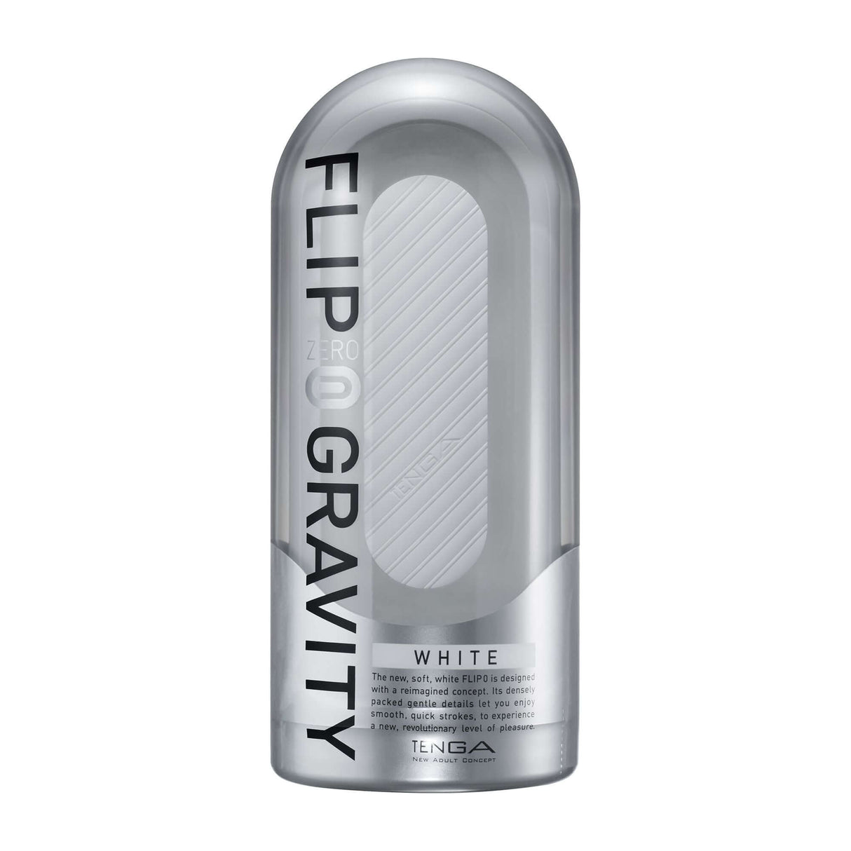 Tenga Flip Zero Gravity White Male Stroker premium reusable device designed for intense sensation and easy cleaning.