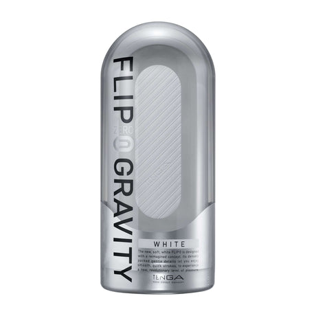 Tenga Flip Zero Gravity White Male Stroker premium reusable device designed for intense sensation and easy cleaning.