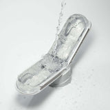 Tenga Flip Zero Gravity White Male Stroker with water splash effect, showcasing its sleek design and premium features.