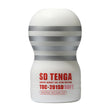 Tenga SD Original Vacuum Cup Gentle Masturbator in a sleek design, showcasing its compact and discreet single-serve format.