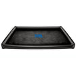 Tom of Finland Water Sports Sheet in black with inflatable edges for wet and messy play protection.