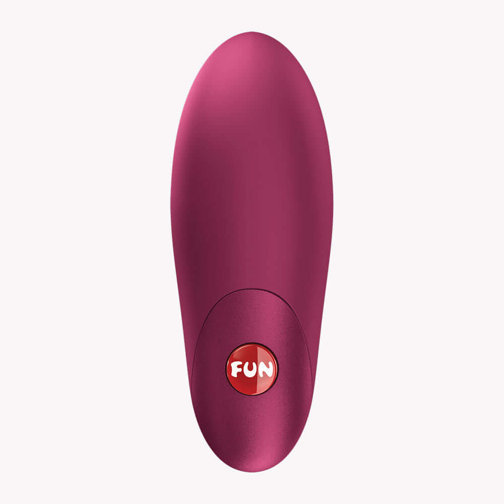 Fun Factory Charme Rechargeable Bullet Vibrator Wine Red, sleek design for versatile stimulation.