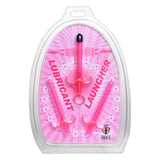 Trinity Vibes 3-Pack Pink Lubricant Launchers in clear packaging for easy insertion and enhanced pleasure.