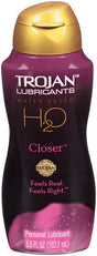 Trojan Lubricants H2O Closer 5.5 Oz personal lubricant bottle with water-based formula.