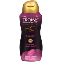 Trojan Lubricants H2O Closer 5.5 Oz personal lubricant for intense intimacy and advanced moisture retention.
