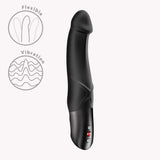 Fun Factory Mr Boss G-Spot Vibrator Black showcasing its flexible design and vibration features.