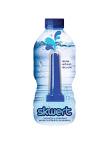 Boneyard Skwert Blue attachment converts a standard water bottle into a portable enema system for convenient cleansing.