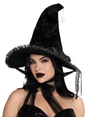 Leg Avenue Dark Lolita Velvet Witch Hat Black
