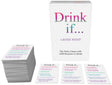 Drink If Ladies Night Adult Drinking Card Game with colorful cards for fun, female-oriented gameplay.