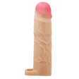 Pretty Love Gerd Extended Penis Sleeve Beige, realistic and elongated design for better intimacy.