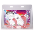 Crystal Jellies Curved Anal Trainer Set Pink packaging with three sizes for anal training.