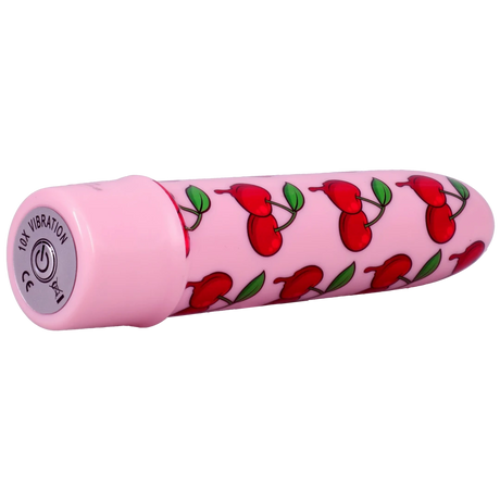 Goodhead Buzz Buddies 5 Inch Multi-Speed Vibe Cherries vibratory toy with cherry design for enhanced pleasure.
