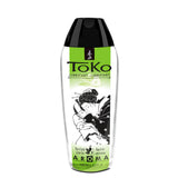 Shunga Toko Aroma Personal Lubricant Green Tea 5.5 Oz bottle with green tea aroma and elegant design