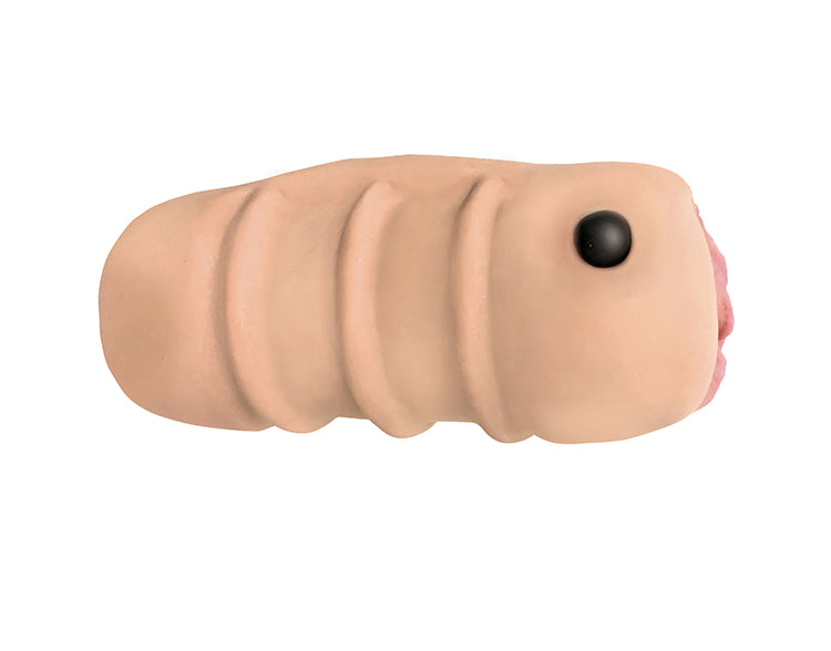 Mistress Double Stroker Megan & Lindsey Vanilla realistic double stroker with compact design and non-slip grip.