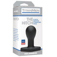 Titanmen the Hitch Black Bulb Anal Plug in packaging with a smooth cushioned design for comfortable use.