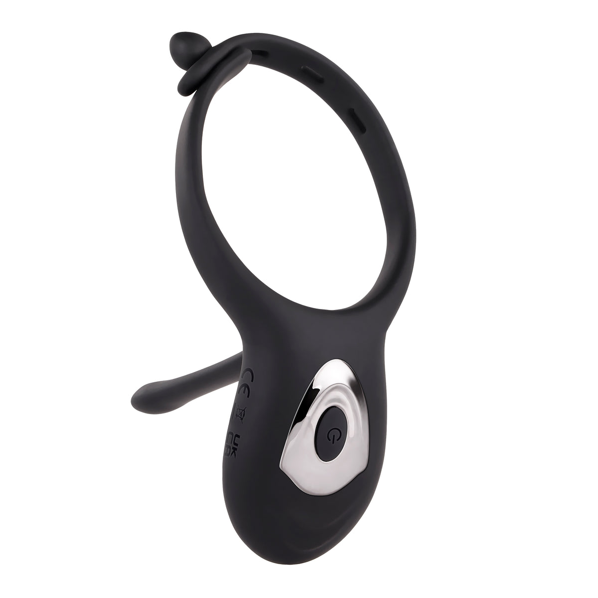 Zero Tolerance Mr Tickler Vibrating Cock Ring Black with adjustable girths and dual motors for enhanced pleasure.