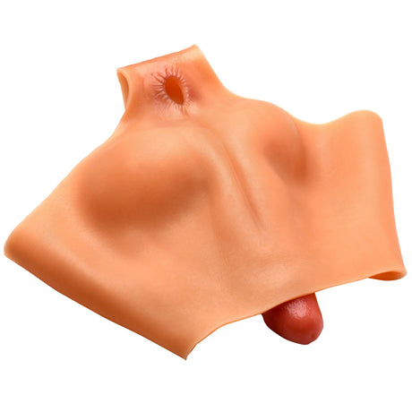Boner Briefs Silicone Penis Strap On Medium realistic roleplay harness with poseable dildo and lifelike features.