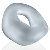 Oxballs Fit Bulge Hung-Style Cockring Clear Steam with soft padding and ergonomic design for comfort.