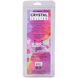 Crystal Jellies Realistic Cock 7 Inches Clear packaging with details on features and usage.