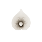 ZALO Calla Dual-Head Vibrating Wand in Ivory White, inspired by the Calla Lily for discreet personal pleasure.