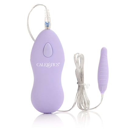 Twin Pleasure Pak Bullet Vibrator Purple with two interchangeable bullets and plug-in jacks for versatile use.