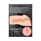 Zero Tolerance Alexis Texas vagina stroker with warranty, textured channel for sensation, includes movie download code.