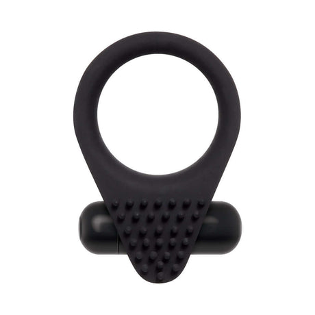 Zero Tolerance Black Knight vibrating cock ring with textured nubs for enhanced pleasure and powerful motor control.