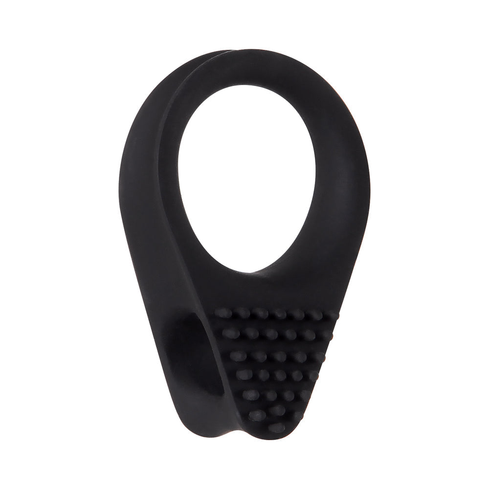 Zero Tolerance Black Knight Vibrating Cockring in black, designed for enhanced pleasure and longer-lasting erections.