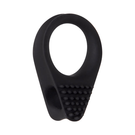 Zero Tolerance Black Knight Vibrating Cockring in black, designed for enhanced pleasure and longer-lasting erections.