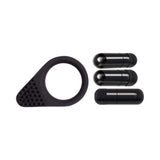 Zero Tolerance Black Knight vibrating cockring with pleasure nubs and three vibrating capsules for enhanced pleasure.