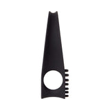 Zero Tolerance Black Knight Vibrating Cockring showing sleek black design and stimulating pleasure nubs.