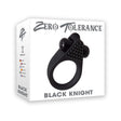 Zero Tolerance Black Knight Vibrating Cockring packaging showcasing its design and features.