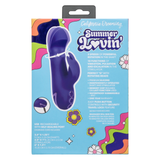 California Dreaming Haight Ashbury Hottie Vibrator Purple packaging with features and design details.